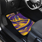 Melbourne Storm Rugby Mascot Car Mats Fierce Athlete Graphic in Sports Style