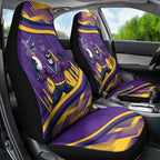 Melbourne Storm Rugby Mascot Car Seat Cover Fierce Athlete Graphic in Sports Style