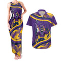 Melbourne Storm Rugby Mascot Couples Matching Tank Maxi Dress and Hawaiian Shirt Fierce Athlete Graphic in Sports Style