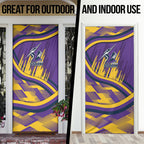 Melbourne Storm Rugby Mascot Door Cover Fierce Athlete Graphic in Sports Style
