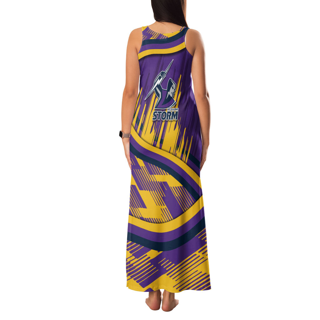 Melbourne Storm Rugby Mascot Family Matching Tank Maxi Dress and Hawaiian Shirt Fierce Athlete Graphic in Sports Style