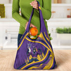 Melbourne Storm Rugby Mascot Grocery Bag Fierce Athlete Graphic in Sports Style