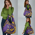 Melbourne Storm Rugby Mascot Grocery Bag Fierce Athlete Graphic in Sports Style