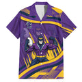 Melbourne Storm Rugby Mascot Hawaiian Shirt Fierce Athlete Graphic in Sports Style