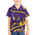 Melbourne Storm Rugby Mascot Hawaiian Shirt Fierce Athlete Graphic in Sports Style