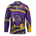 Melbourne Storm Rugby Mascot Hockey Jersey Fierce Athlete Graphic in Sports Style