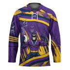 Melbourne Storm Rugby Mascot Hockey Jersey Fierce Athlete Graphic in Sports Style