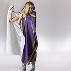 Melbourne Storm Rugby Mascot Hooded Blanket Fierce Athlete Graphic in Sports Style