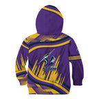 Melbourne Storm Rugby Mascot Kid Hoodie Fierce Athlete Graphic in Sports Style