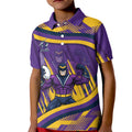 Melbourne Storm Rugby Mascot Kid Polo Shirt Fierce Athlete Graphic in Sports Style
