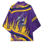 Melbourne Storm Rugby Mascot Kimono Fierce Athlete Graphic in Sports Style