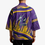 Melbourne Storm Rugby Mascot Kimono Fierce Athlete Graphic in Sports Style