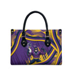 Melbourne Storm Rugby Mascot Leather Bag Fierce Athlete Graphic in Sports Style