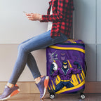 Melbourne Storm Rugby Mascot Luggage Cover Fierce Athlete Graphic in Sports Style