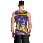 Melbourne Storm Rugby Mascot Men Tank Top Fierce Athlete Graphic in Sports Style