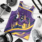 Melbourne Storm Rugby Mascot Men Tank Top Fierce Athlete Graphic in Sports Style