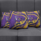 Melbourne Storm Rugby Mascot Pillow Cover Fierce Athlete Graphic in Sports Style