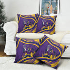 Melbourne Storm Rugby Mascot Pillow Cover Fierce Athlete Graphic in Sports Style