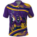 Melbourne Storm Rugby Mascot Polo Shirt Fierce Athlete Graphic in Sports Style