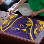 Melbourne Storm Rugby Mascot Puzzle Fierce Athlete Graphic in Sports Style