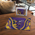 Melbourne Storm Rugby Mascot Puzzle Fierce Athlete Graphic in Sports Style
