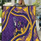 Melbourne Storm Rugby Mascot Quilt Fierce Athlete Graphic in Sports Style