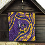 Melbourne Storm Rugby Mascot Quilt Fierce Athlete Graphic in Sports Style