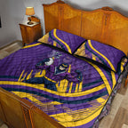 Melbourne Storm Rugby Mascot Quilt Bed Set Fierce Athlete Graphic in Sports Style