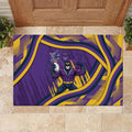 Melbourne Storm Rugby Mascot Rubber Doormat Fierce Athlete Graphic in Sports Style
