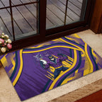 Melbourne Storm Rugby Mascot Rubber Doormat Fierce Athlete Graphic in Sports Style