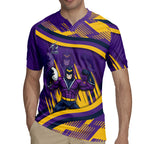 Melbourne Storm Rugby Mascot Rugby Jersey Fierce Athlete Graphic in Sports Style