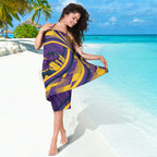 Melbourne Storm Rugby Mascot Sarong Fierce Athlete Graphic in Sports Style