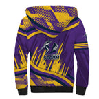 Melbourne Storm Rugby Mascot Sherpa Hoodie Fierce Athlete Graphic in Sports Style