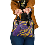 Melbourne Storm Rugby Mascot Shoulder Handbag Fierce Athlete Graphic in Sports Style