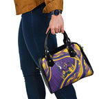 Melbourne Storm Rugby Mascot Shoulder Handbag Fierce Athlete Graphic in Sports Style