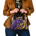Melbourne Storm Rugby Mascot Shoulder Handbag Fierce Athlete Graphic in Sports Style