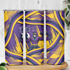 Melbourne Storm Rugby Mascot Skinny Tumbler Fierce Athlete Graphic in Sports Style