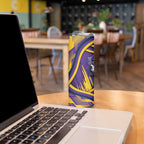 Melbourne Storm Rugby Mascot Skinny Tumbler Fierce Athlete Graphic in Sports Style