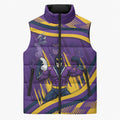 Melbourne Storm Rugby Mascot Sleeveless Puffer Jacket Fierce Athlete Graphic in Sports Style
