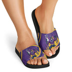 Melbourne Storm Rugby Mascot Slide Sandals Fierce Athlete Graphic in Sports Style