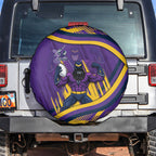 Melbourne Storm Rugby Mascot Spare Tire Cover Fierce Athlete Graphic in Sports Style