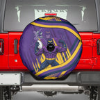 Melbourne Storm Rugby Mascot Spare Tire Cover Fierce Athlete Graphic in Sports Style