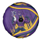 Melbourne Storm Rugby Mascot Spare Tire Cover Fierce Athlete Graphic in Sports Style