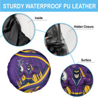 Melbourne Storm Rugby Mascot Spare Tire Cover Fierce Athlete Graphic in Sports Style