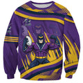 Melbourne Storm Rugby Mascot Sweatshirt Fierce Athlete Graphic in Sports Style