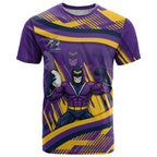 Melbourne Storm Rugby Mascot T Shirt Fierce Athlete Graphic in Sports Style