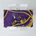 Melbourne Storm Rugby Mascot Tablecloth Fierce Athlete Graphic in Sports Style
