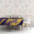 Melbourne Storm Rugby Mascot Tablecloth Fierce Athlete Graphic in Sports Style