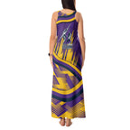 Melbourne Storm Rugby Mascot Tank Maxi Dress Fierce Athlete Graphic in Sports Style