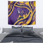 Melbourne Storm Rugby Mascot Tapestry Fierce Athlete Graphic in Sports Style